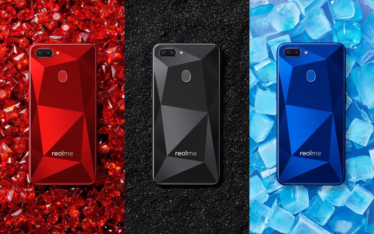 Три цветовые гаммы смартфона Realme 2