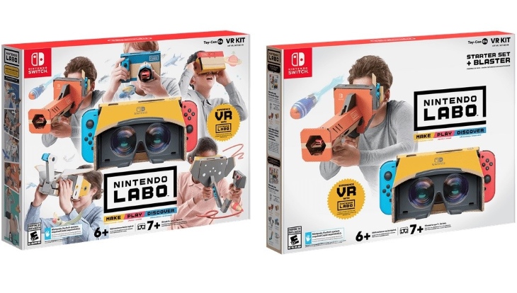 Две версии набора Nintendo Labo: VR Kit