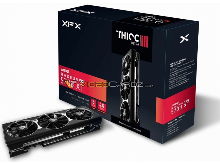 Видеокарта XFX Radeon RX 5700 XT THICC III Ultra с коробкой