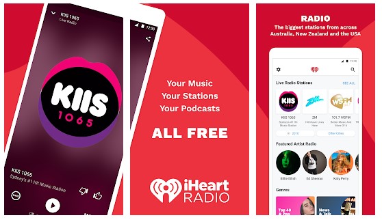 Музыкальное приложение iHeartRadio
