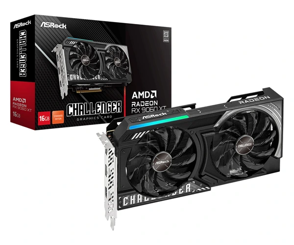 Видеокарта ASRock Radeon RX 9060 XT 16 GB Challenger Standard Edition